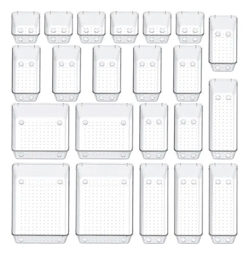 Juego de 7 organizadores de plástico